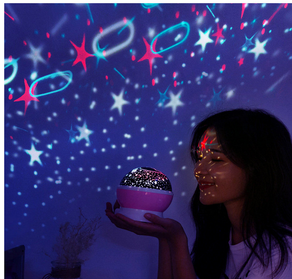 Moon Star Kid rotating LED projection lamp for children, for indoor use